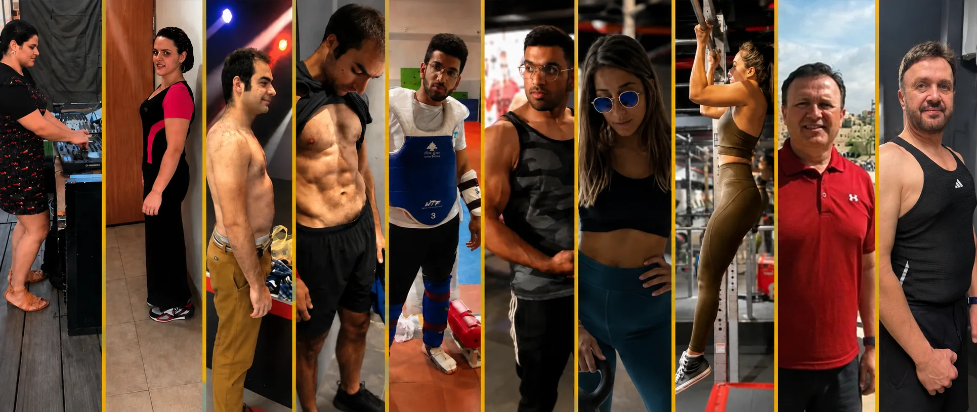 לפני ואחרי — מתאמנים של UFIT